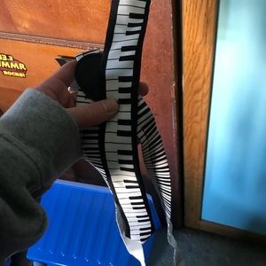 Set of Piano Tie and Suspenders